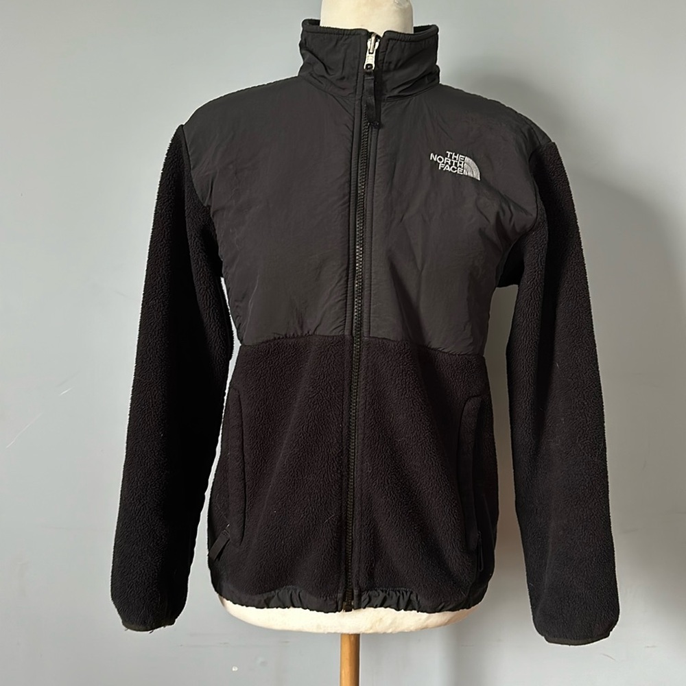 The North Face Girls Black Jacket Zip Up Size Large
